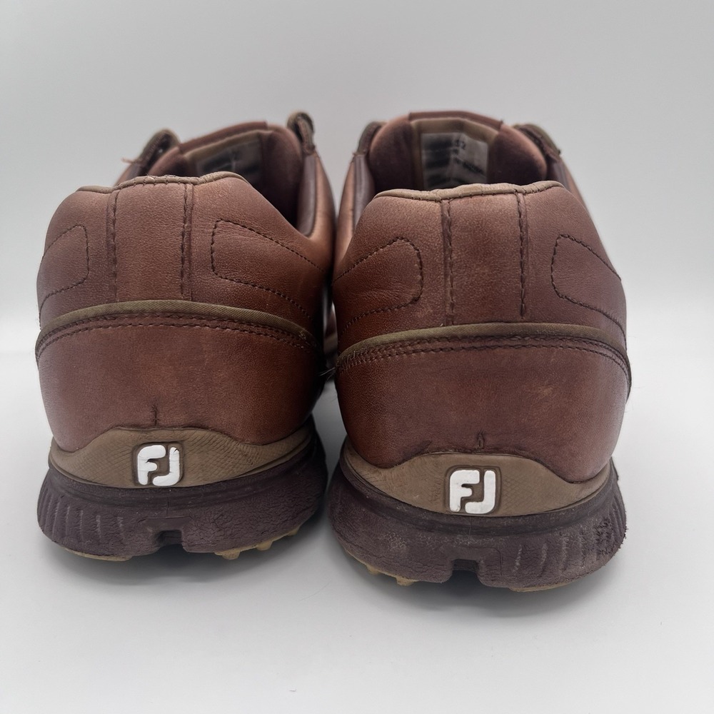 FootJoy Casual‎ Brown Leather Golf Shoes Men's Size 11.5M Spikeless Comfort - Picture 4 of 7
